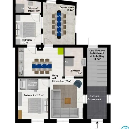 Authentic - 6p-apartment Apartment *